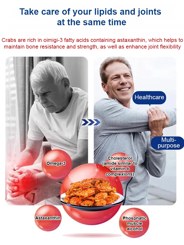 【😻50% Off】🦀Japanese Pure Stream Crispy Crab💫, Spicy and Refreshing, the More You Chew, the More Fragrant It Becomes