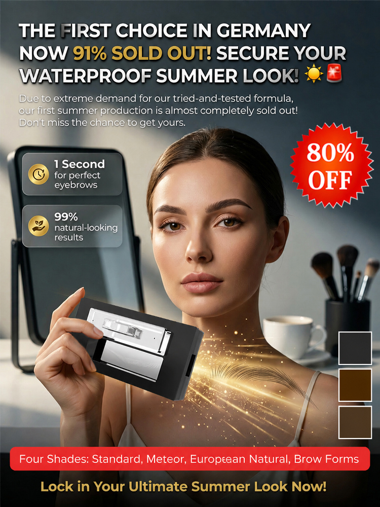💫 Waterproof Eyebrow Powder Set: Perfect brows in a 3-second stamp—tailor-made for makeup beginners and those who struggle with precision.