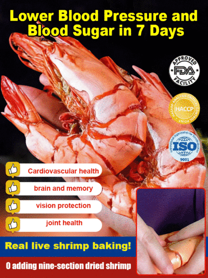 Extra-large dried grilled shrimp, ready to eat.