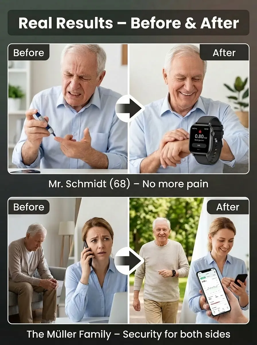 2026 Smart Health Watch - Painless Glucose Monitoring & Daily Health Tracking