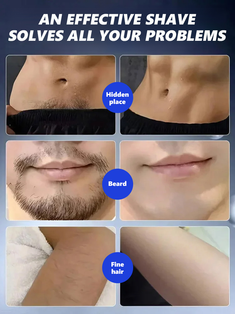 🪒Stubble Remover🧔🏻‍♂️, shaves stubble clean in 30 seconds✅️, one charge lasts 2 months🔋