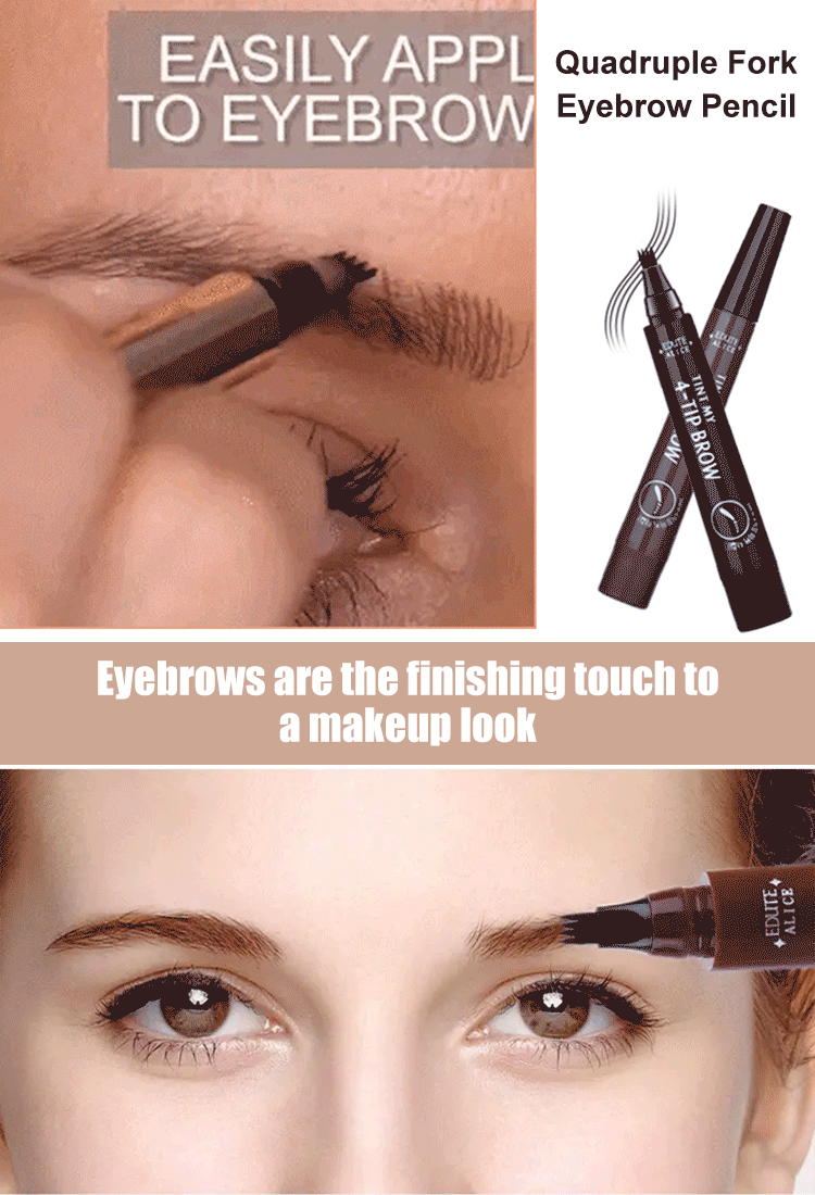 Recommended by beauty bloggers, the four-pronged bionic eyebrow pencil is easy to use and super natural