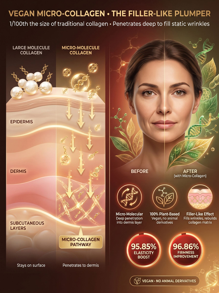 Micro-Molecular Collagen Serum - Reduces Fine Lines & Wrinkles in 2 Weeks