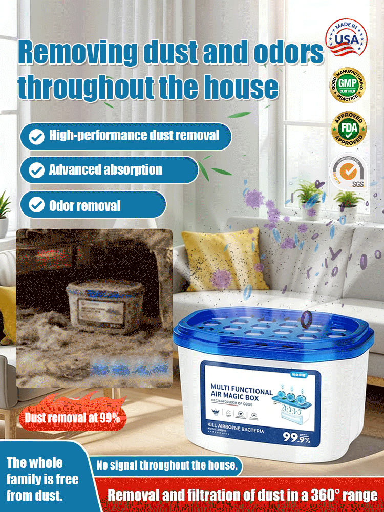 🔥【Hot Selling】Dust Removal Magic Box 🚀 Efficient dust removal, sweeping away all the dust in your home ✨, a must-have for every household! ✅