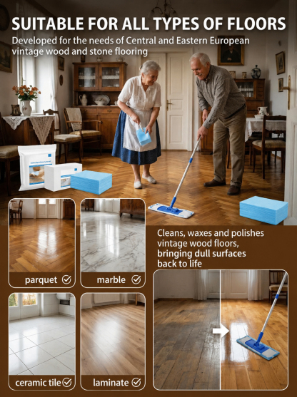 💦1-Second Instant Dissolving All-Purpose Home Floor Cleaning Sheets: Soak and wipe for effortless, rapid cleaning.
