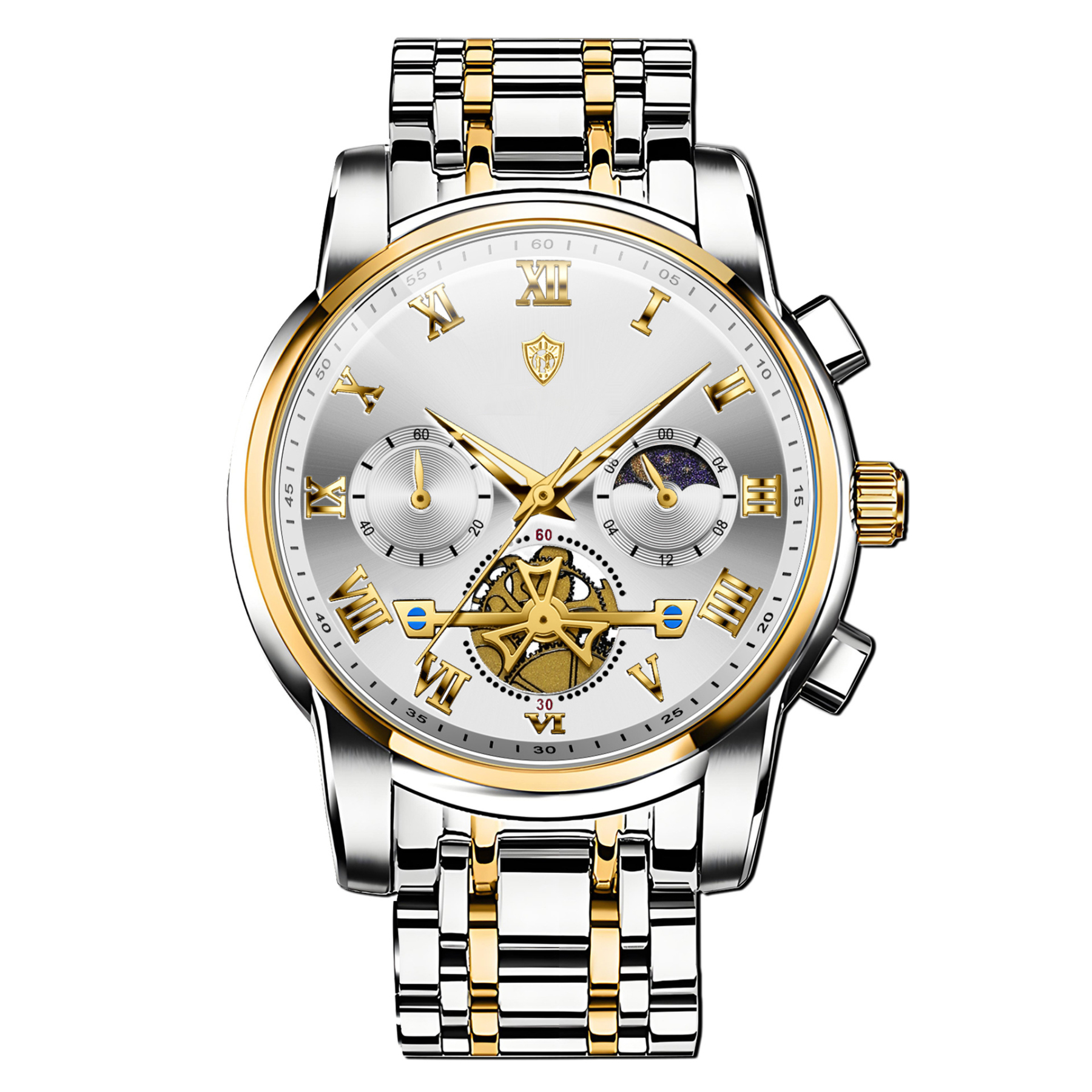 100-meter deep waterproof🌊, perfect for swimming and diving with no worries. Crafted with aerospace-grade stainless steel body🪙 and sapphire crystal watch lens💎, it features outstanding wear & scratch resistance, staying brand new for a decade.