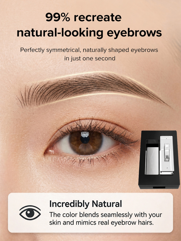 💫 Waterproof Eyebrow Powder Set: Perfect brows in a 3-second stamp—tailor-made for makeup beginners and those who struggle with precision.