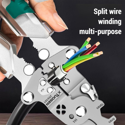 💯【Recommended by German electricians】⚡Intelligent anti-electric shock multifunctional safety tester wire stripper