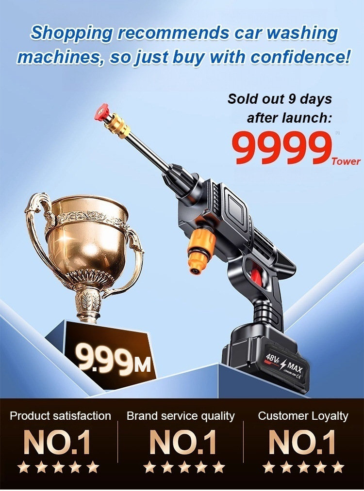 High-Pressure Spray Gun - Multi-Use Car Wash & Cleaning Tool