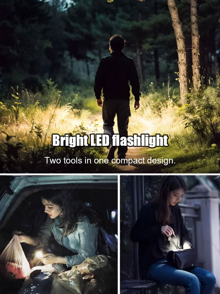 Self-defense device for nighttime travel. Disguised car key design provides instant kill in the event of danger.