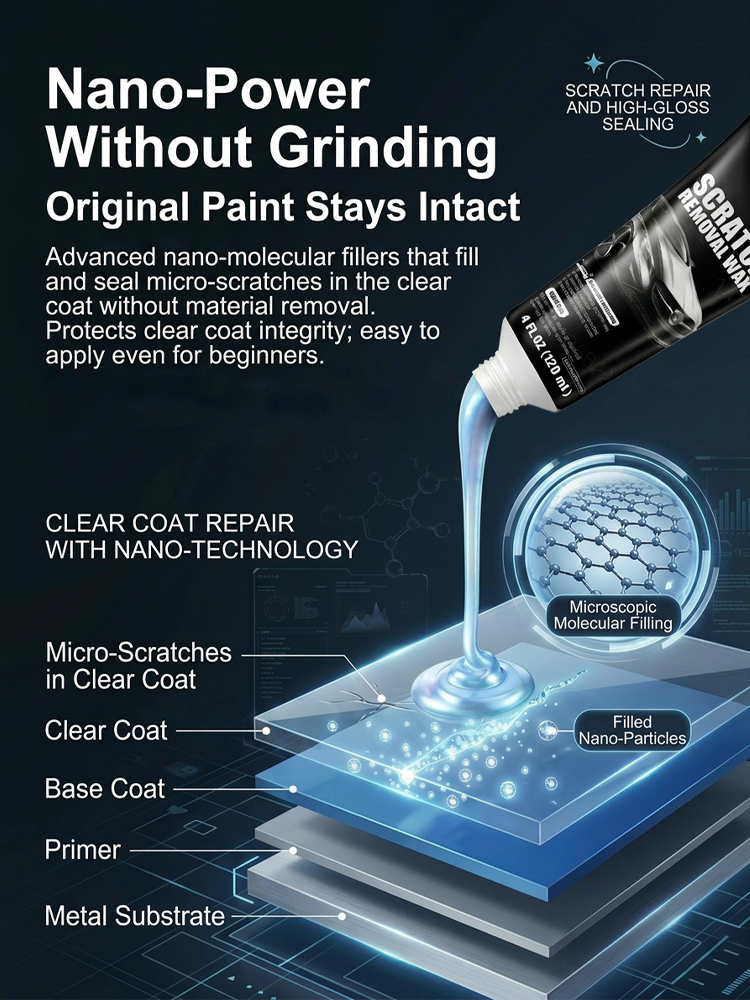 【Save $1200 on exorbitant car repair costs】🚘️ No-polishing, non-destructive car scratch repair and sealing wax
