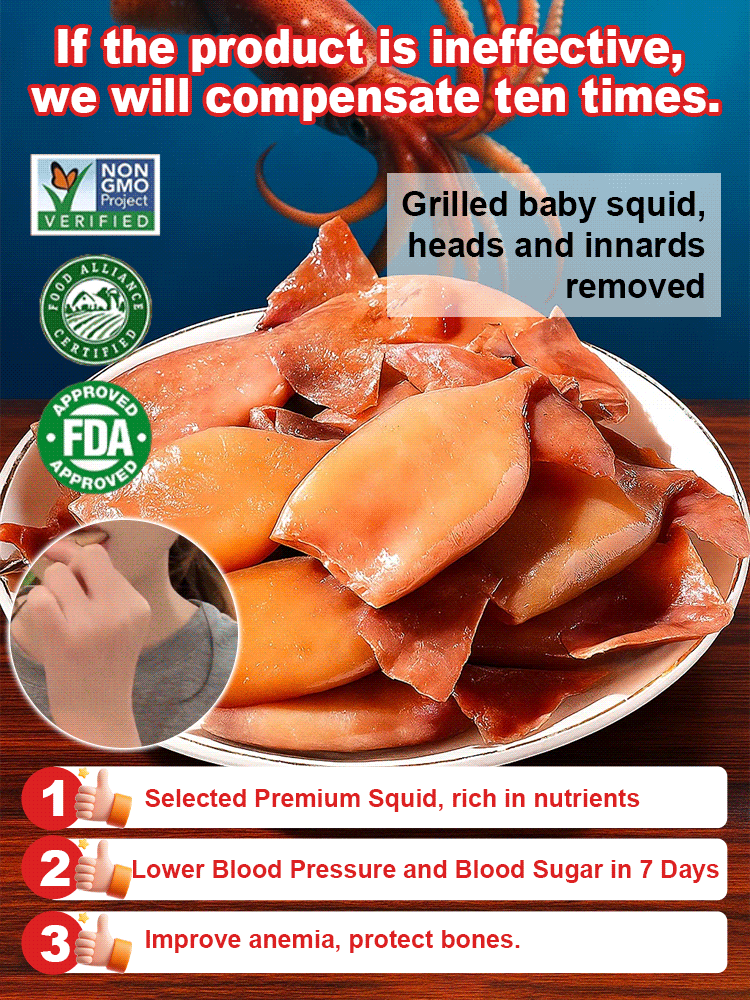 【😋Free Sample】🐙 Charcoal-grilled Sun-dried Squid, handmade squid, 100% high-quality ingredients🌊