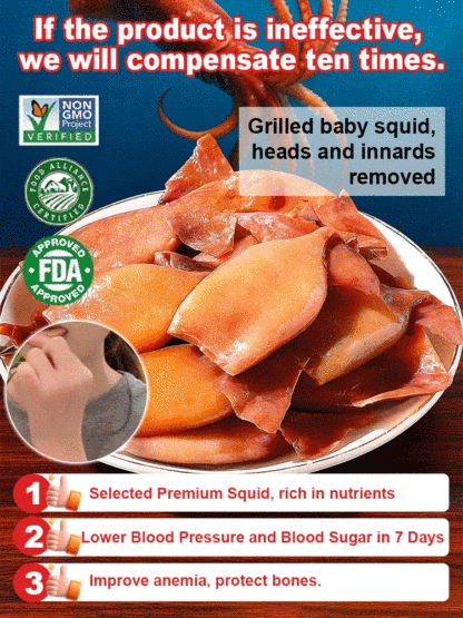 【😋Free Sample】🐙 Charcoal-grilled Sun-dried Squid, handmade squid, 100% high-quality ingredients🌊