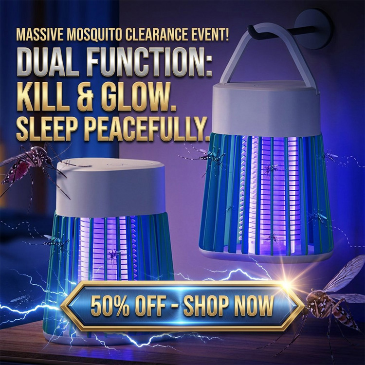 AI Smart Mosquito Repellent Night Light - Ultrasonic & LED Dual Insect Control