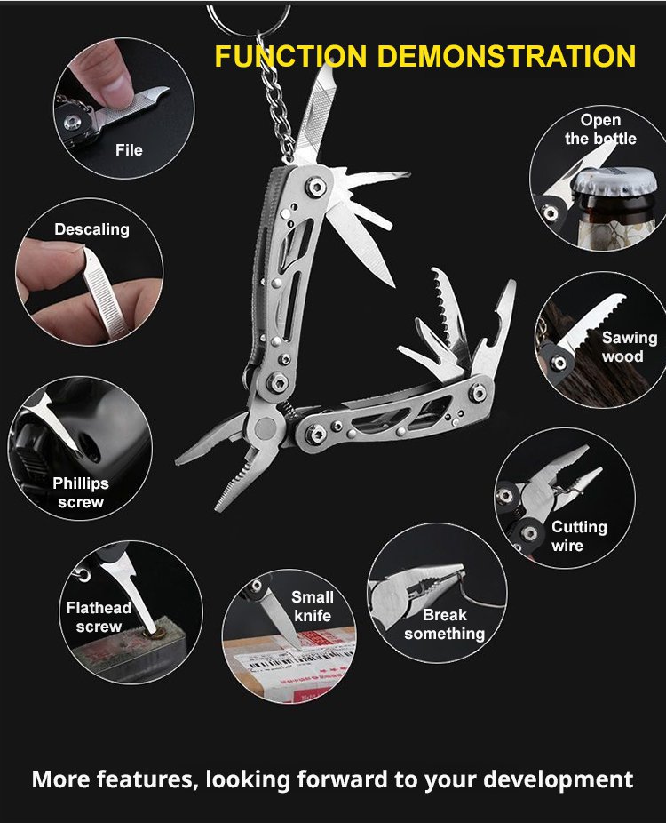 19-in-1 Multi-Tool - Pocket-Sized All-Purpose Outdoor Toolbox