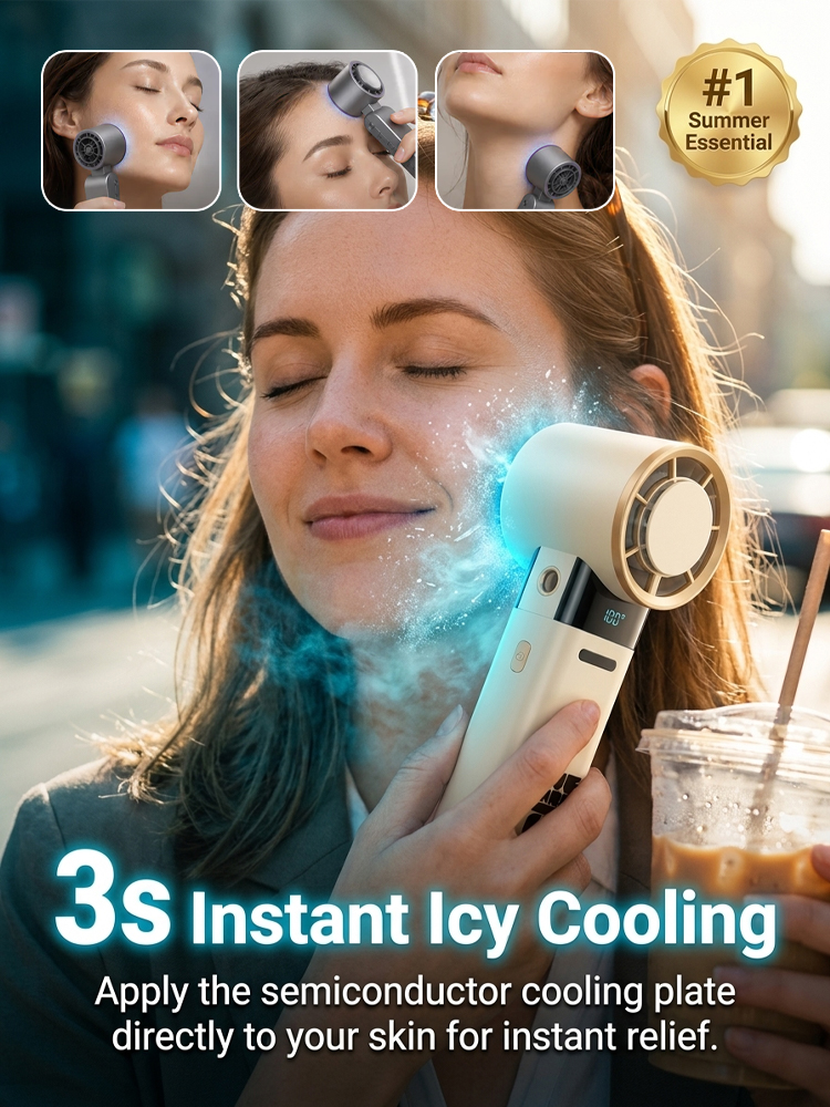 💨 Stop blowing hot air! 🧊 The "Mobile Ice Brick" that chills you in 3 seconds ⚡❄️