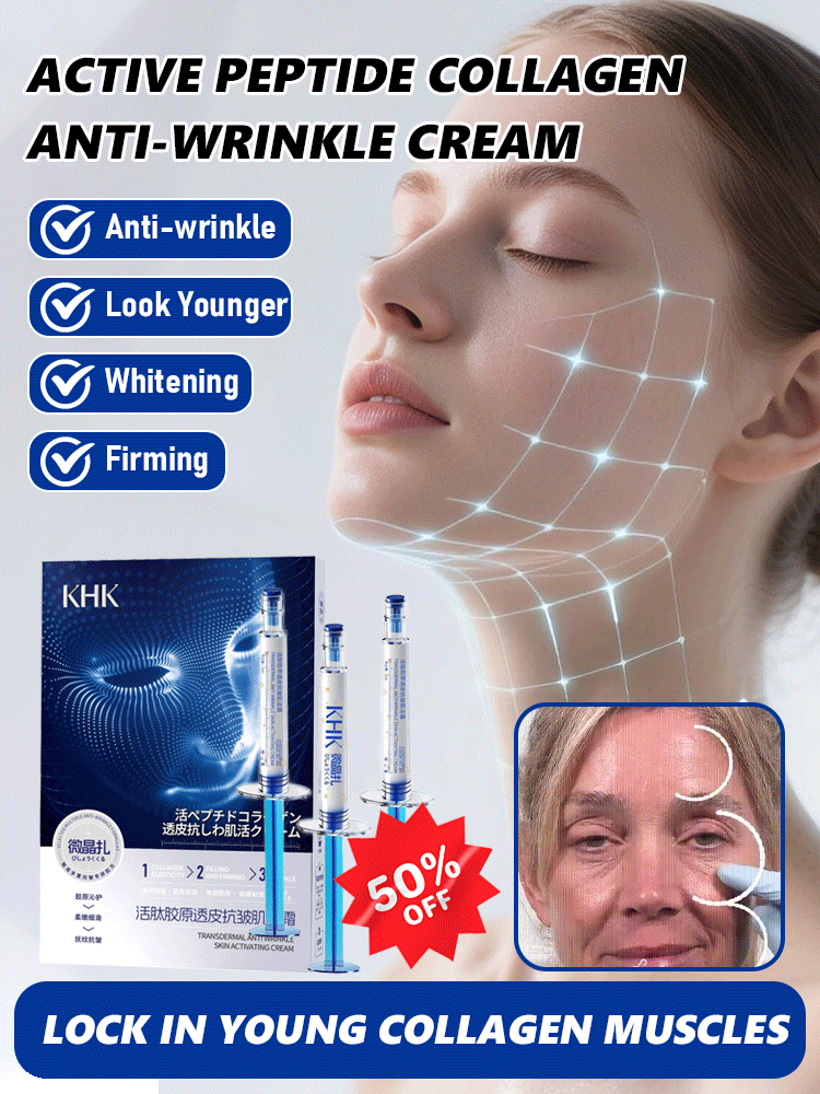 🤩Active Peptide Collagen Transdermal Anti-Wrinkle Cream 💫, reduces forehead wrinkles in 7 days, minimizes eye wrinkles in 14 days💖