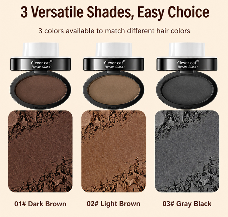 Waterproof Eyebrow Powder Set - Easy 3-Second Brow Makeup Kit for Beginners