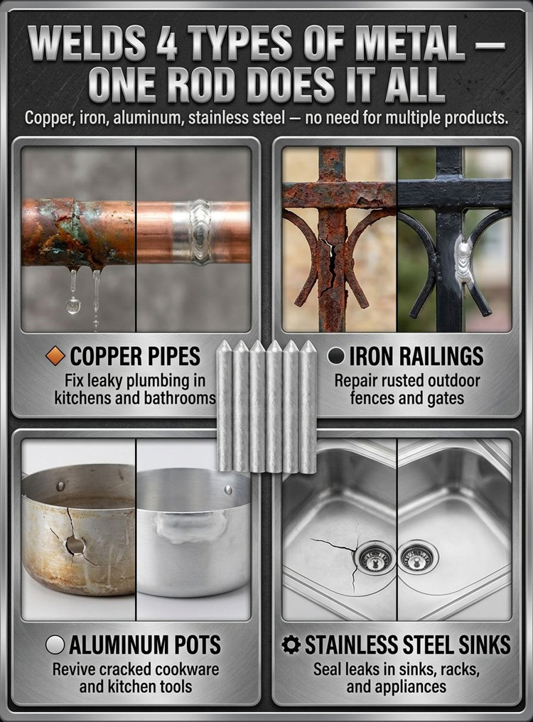 All-Purpose Welding Rod - Easy Repairs with Advanced German Technology