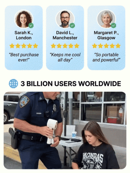 💨 Stop blowing hot air! 🧊 The "Mobile Ice Brick" that chills you in 3 seconds ⚡❄️