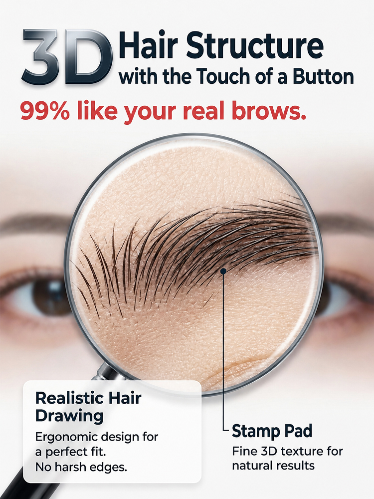 💫 Waterproof Eyebrow Powder Set: Perfect brows in a 3-second stamp—tailor-made for makeup beginners and those who struggle with precision.