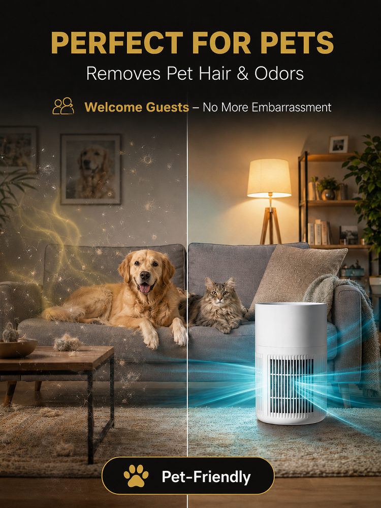 ✨ 9th Gen Pet Air Purifier | 5-Star Clean Air 🏨