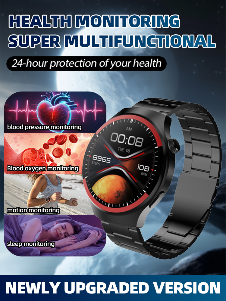 ⌚️Smart touch screen watch, 24-hour health monitoring, battery life up to 10 days