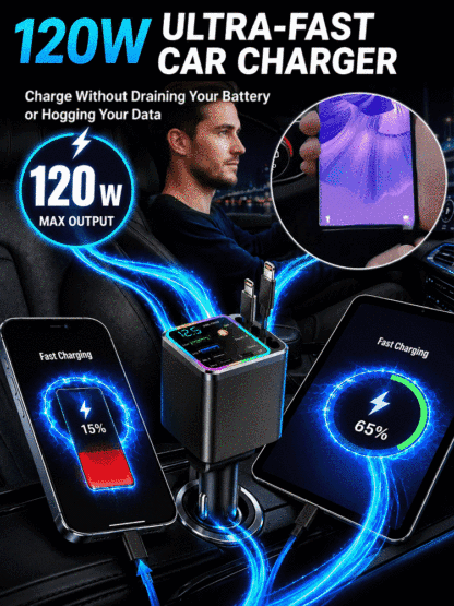 🚗 Stop driving in boring cars! 🔌⚡ One plug gets 120W charging and a million-dollar starry roof ✨
