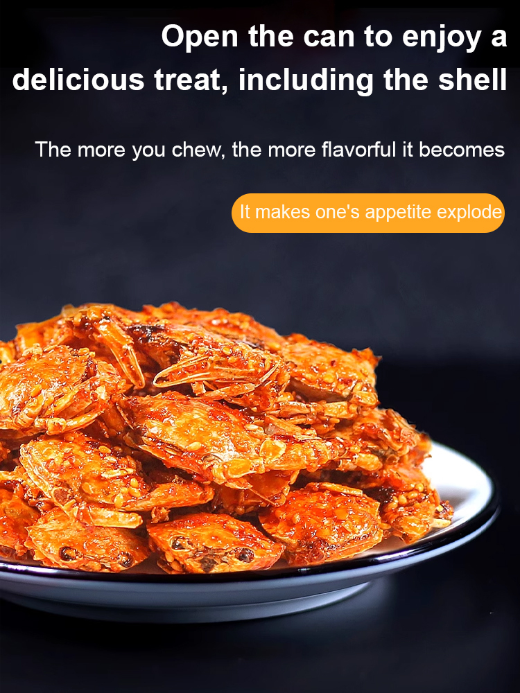 【😻50% Off】🦀Japanese Pure Stream Crispy Crab💫, Spicy and Refreshing, the More You Chew, the More Fragrant It Becomes