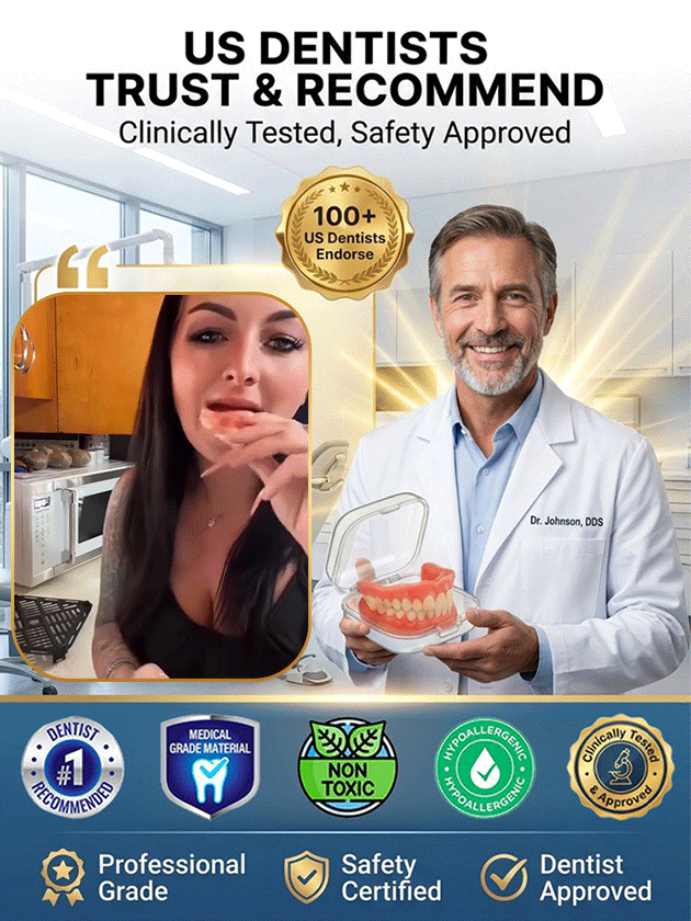 🦷 Direct from the lab: Professional-grade denture kit, instantly regain a natural and perfect smile. Save thousands in exorbitant clinic fees.