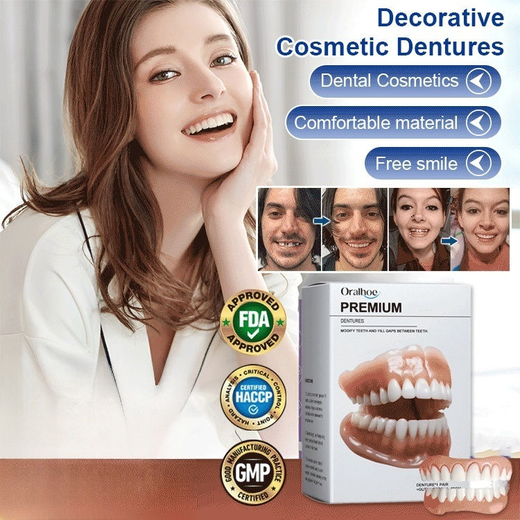 🦷Perfect Smile Denture Set, give you white and neat teeth in 1 second, increase your confidence 100 times🤩