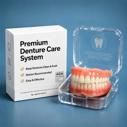 🦷 Direct from the lab: Professional-grade denture kit, instantly regain a natural and perfect smile. Save thousands in exorbitant clinic fees.