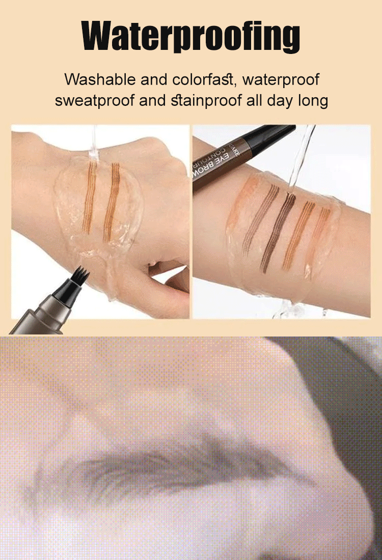 Recommended by beauty bloggers, the four-pronged bionic eyebrow pencil is easy to use and super natural