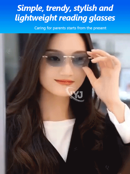 Metal frameless trimmed high-end reading glasses, imported materials, buy one get one free for only A$80👓️