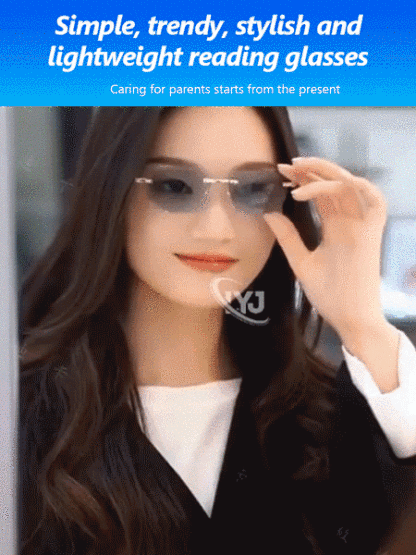 Metal frameless trimmed high-end reading glasses, imported materials, buy one get one free for only A$80👓️