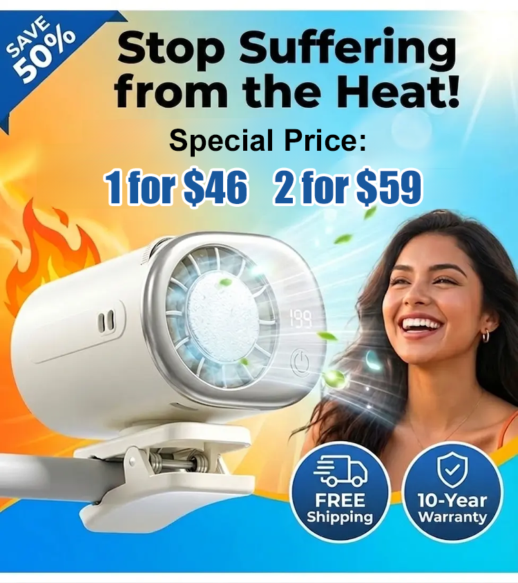 Clip-On Mini Smart Air Conditioner - Instant 16°C Cooling Breeze