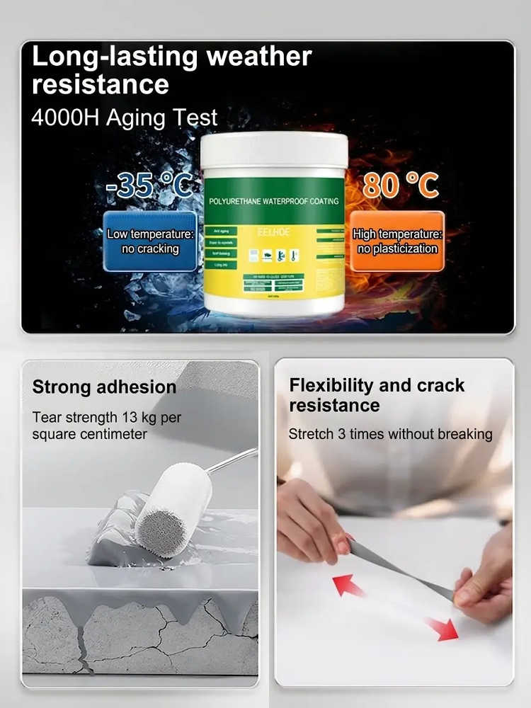 🎯Transparent Waterproof Adhesive💎｜20 Years Leak-Proof, Full Refund for Leaks