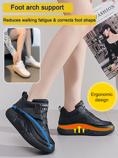 Recommended by renowned orthopedic surgeons: Velcro-fastened, high-top shoes with a thick sole🥰