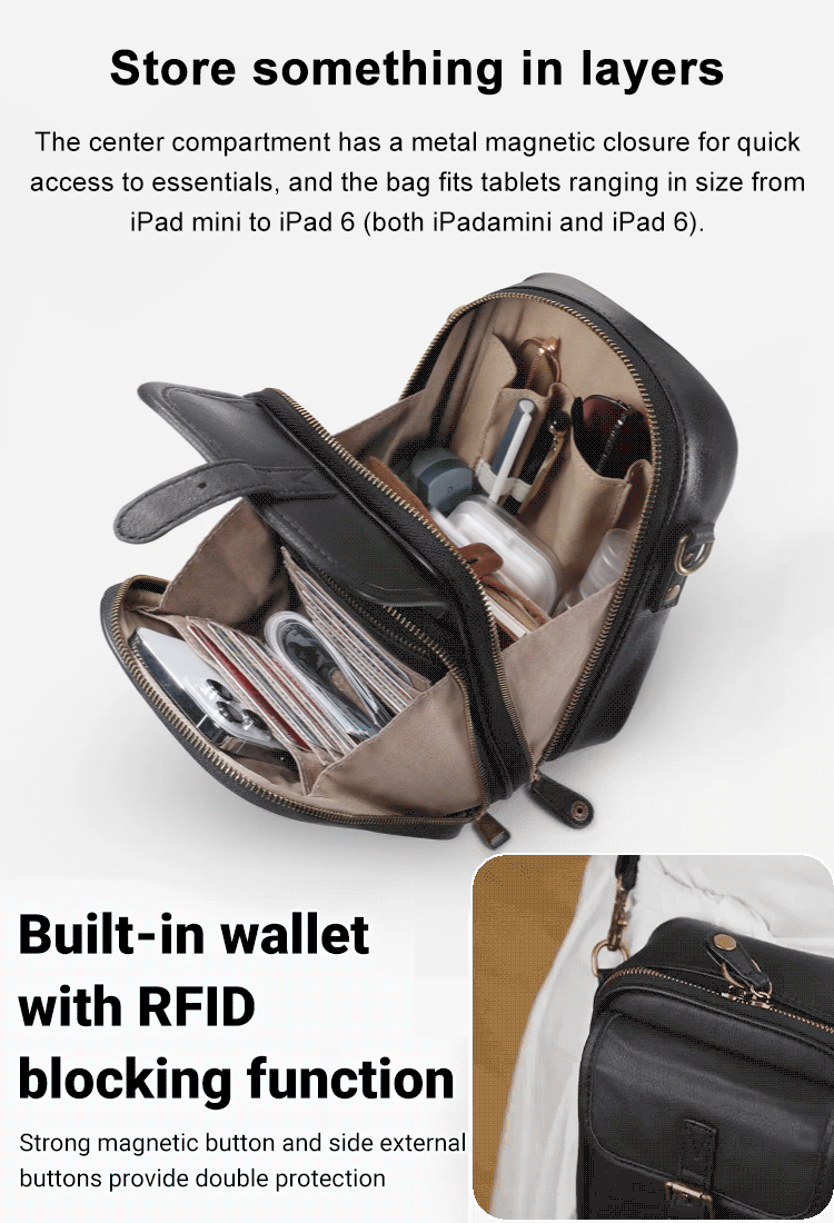 【Waterproof and large capacity】The latest fashionable women's bags of 2025👜9 inner pockets for ample storage and safe keeping