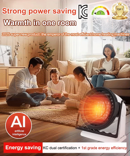 ❄️A must-have for staying warm down to -30℃!🔥A 4-in-1 electric heater that heats up your whole house in 3 minutes!
