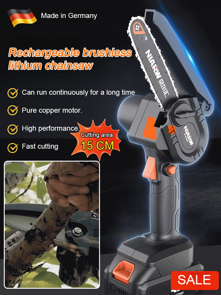 【Free trial】Outdoor logging cordless saw, can be used with one hand, powerful, long battery life