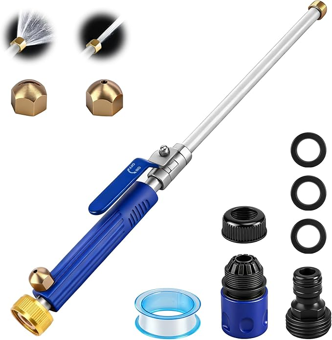 🚀Aircraft Carrier-Grade High-Pressure Cleaning Gun｜300% Pressure Increase・No Electricity Required・30-Second Stain Removal