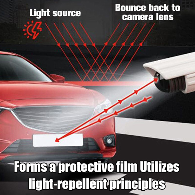 Scientifically certified nanocrystal coating, invisible license plate spray to prevent traffic tickets