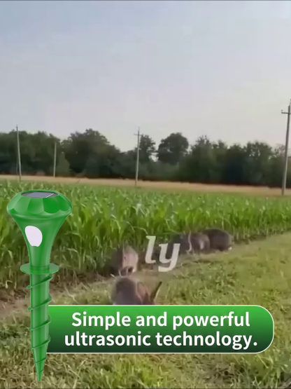 🌞Solar-Powered Ultrasonic Rats and Animals Repellent for Outdoors, Waterproof, Fully Automatic