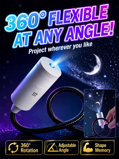 🔍 2M+ HD Lens, Vivid Projection of Moon & Galaxy