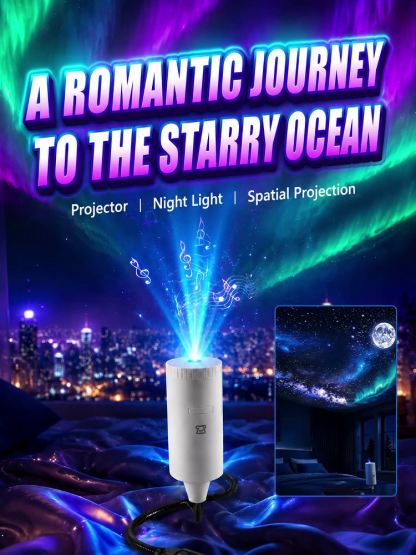 🔍 2M+ HD Lens, Vivid Projection of Moon & Galaxy