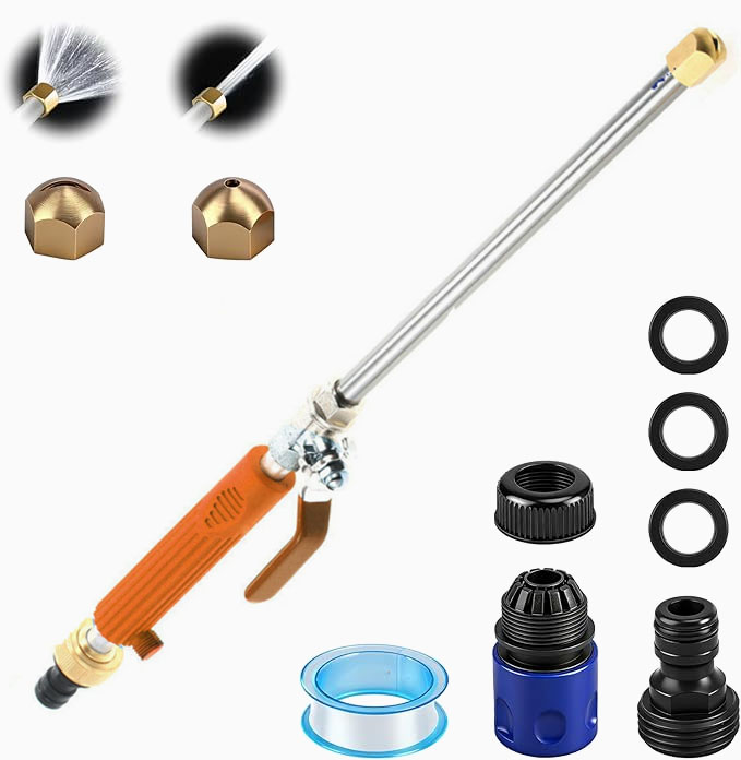 🚀Aircraft Carrier-Grade High-Pressure Cleaning Gun｜300% Pressure Increase・No Electricity Required・30-Second Stain Removal