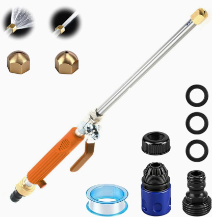 🚀Aircraft Carrier-Grade High-Pressure Cleaning Gun｜300% Pressure Increase・No Electricity Required・30-Second Stain Removal