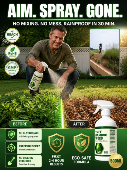 🌿Smart Selective Weed Killer, eliminates weeds down to the roots within hours with visible results in 24 hours⏱️