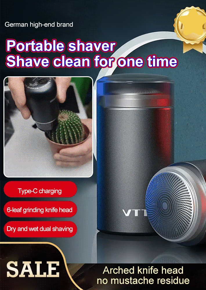 A smooth razor, circular blade net + efficient motor, the shaving ...